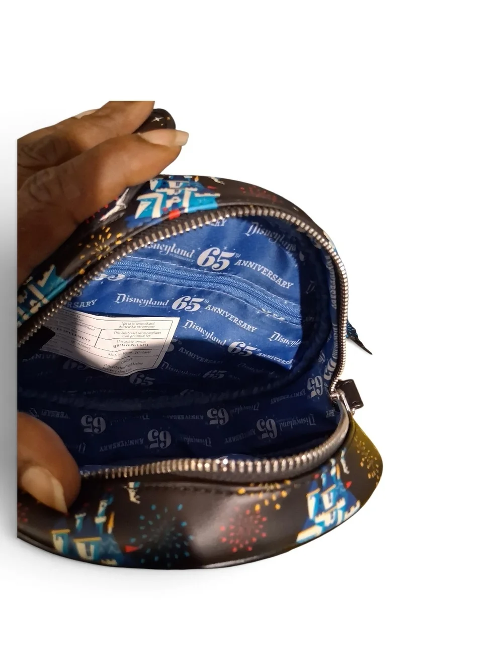 Loungefly Navy & Blue Castle Mickey Ear Crossbody Bag